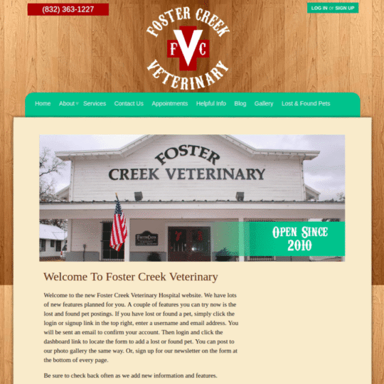 Foster Creek Veterinary – Home Page