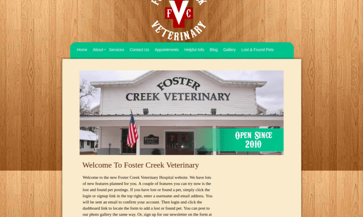 Foster Creek Veterinary - Home Page