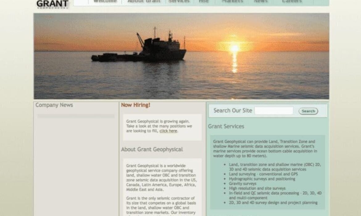 Grant Geophysical - Home Page